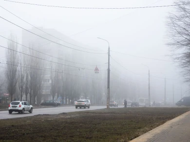 Об опасном тумане на дорогах предупреждают воронежских автомобилистов инспекторы ГАИ