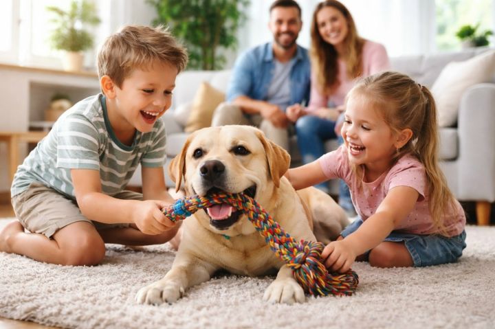 Топ-5 пород собак для семьи с детьми