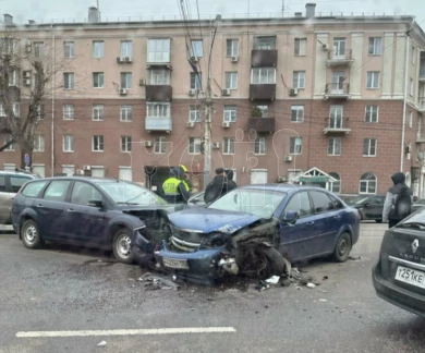Выяснились подробности массового ДТП в центре Воронежа 