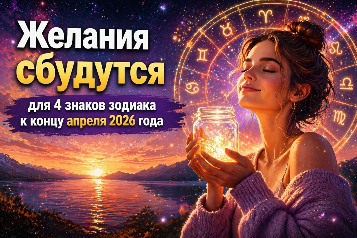 К концу апреля желания начнут сбываться у 4 знаков зодиака