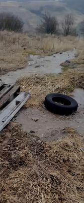 В белгородском микрорайоне сточные воды заливают овраг из-за остановки КНС