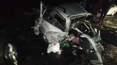 Мужчина погиб, двое детей пострадали в массовой аварии на воронежской трассе