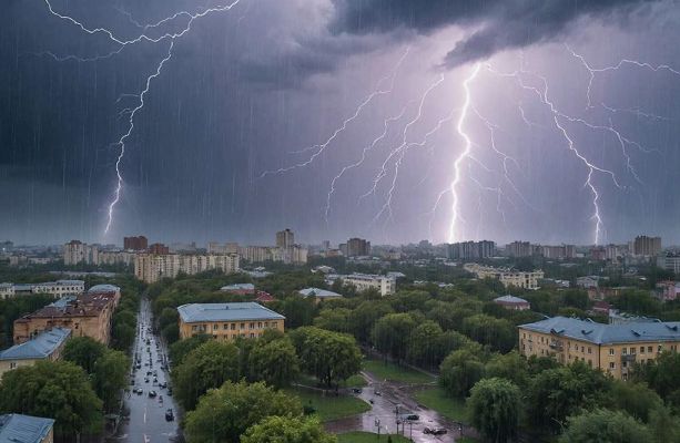 Гроза может обрушиться на Воронежскую область