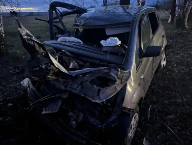 Пьяная женщина за рулём иномарки улетела в кювет и попала в больницу