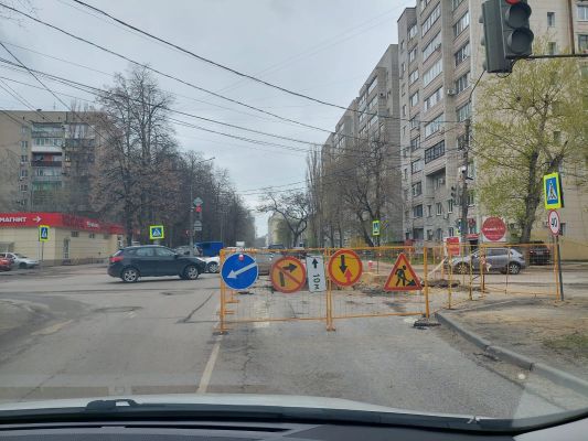 Выяснилось, когда закончатся работы на оживлённом воронежском перекрёстке