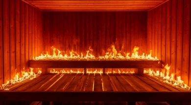 Пожар вспыхнул на турбазе под Воронежем 