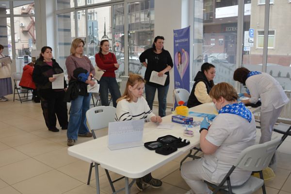 Воронежцы проверили здоровье на медико-патриотическом фестивале 