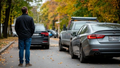 Машину алиментщика из Борисоглебска арестовали прямо у здания судебных приставов