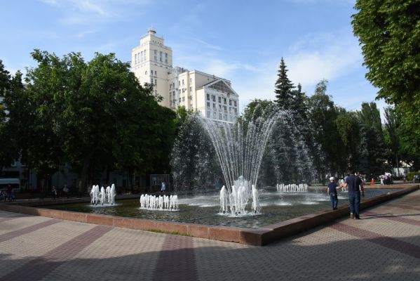 Сезон фонтанов начался в Воронеже