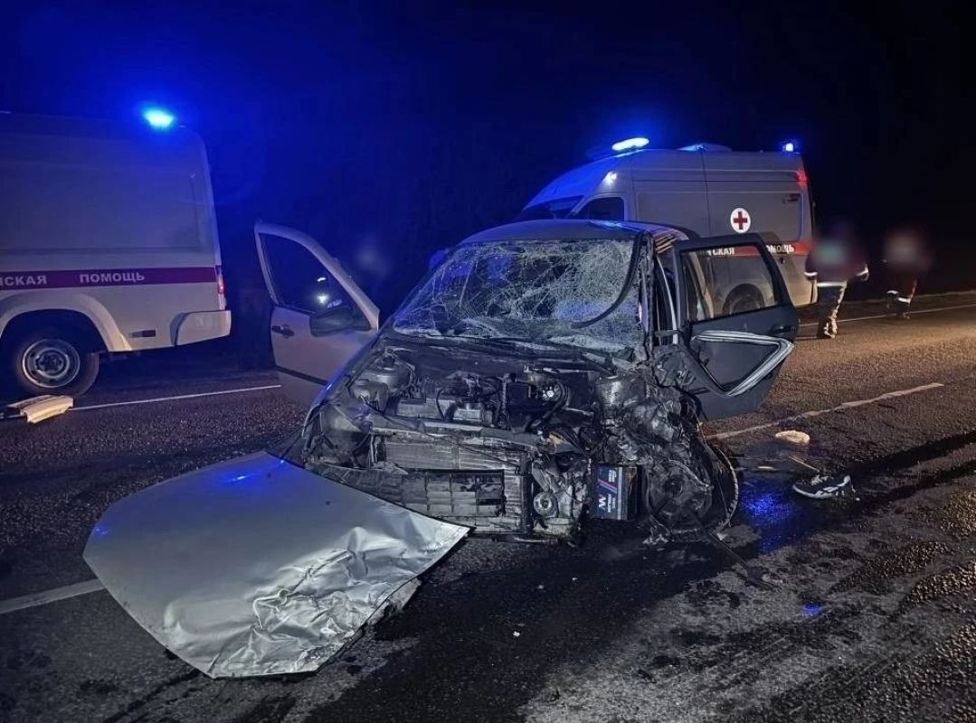 Мужчина погиб в&nbsp;страшной лобовой аварии на&nbsp;воронежской трассе