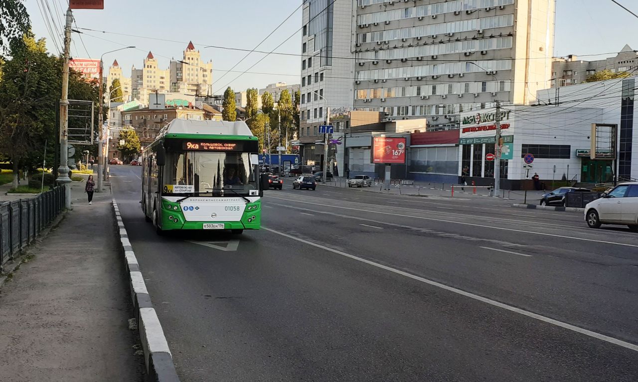 Маршруты воронежских автобусов будут скорректированы 9 мая