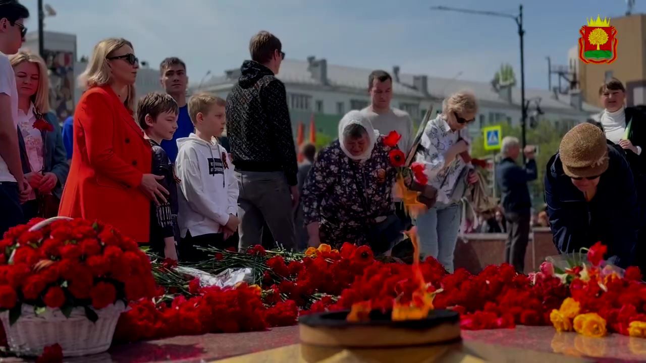 В Липецке на День Победы остановили транспорт и объявили минуту молчания