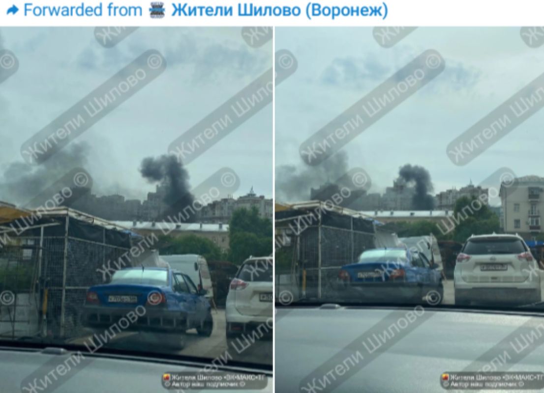 О пожаре у Кольцовского рынка сообщили воронежцы&nbsp;