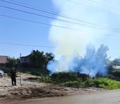 Клубы дыма перепугали воронежцев 