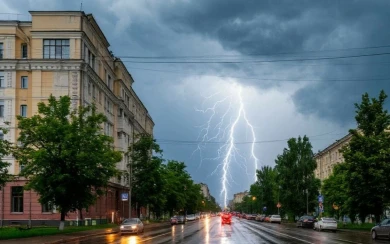 Грозы задержатся в Воронежской области 