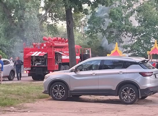 Столб чёрного дыма на Левом берегу встревожил воронежцев (ВИДЕО)