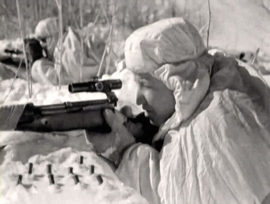 Снайпер Михаил Сурков. 1942 г.