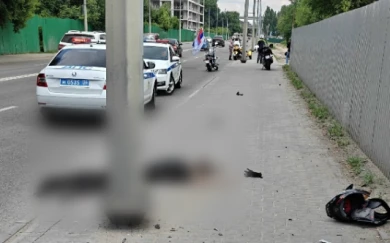 Мотоциклист разбился на набережной в Воронеже