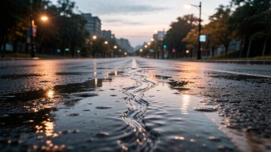 Третий день течёт вода в Центральном районе Воронежа
