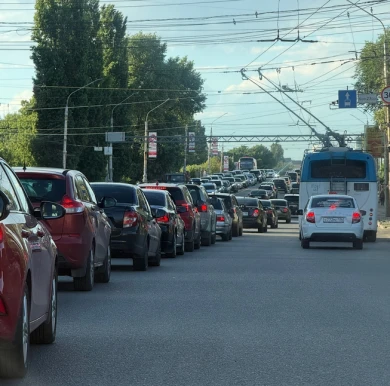3-километровая пробка сковала Московский проспект 