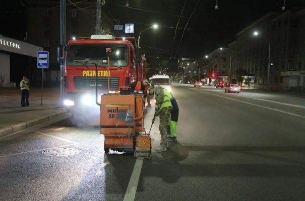 Где обновляют разметку в Воронеже, рассказал мэр Сергей Петрин 