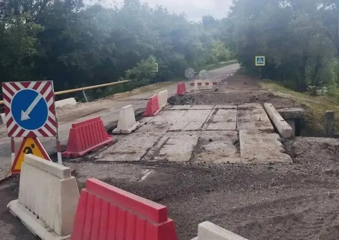 Под Белгородом закрыли мост