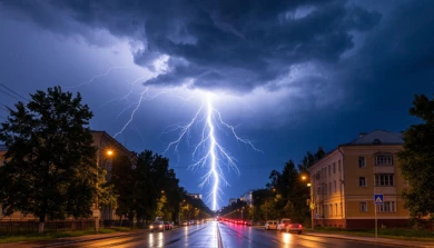 Грозы надвигаются на Воронежскую область 