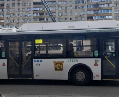 Минус один. Автобус-«гармошка» сломался в центре Воронежа в разгар рабочего дня