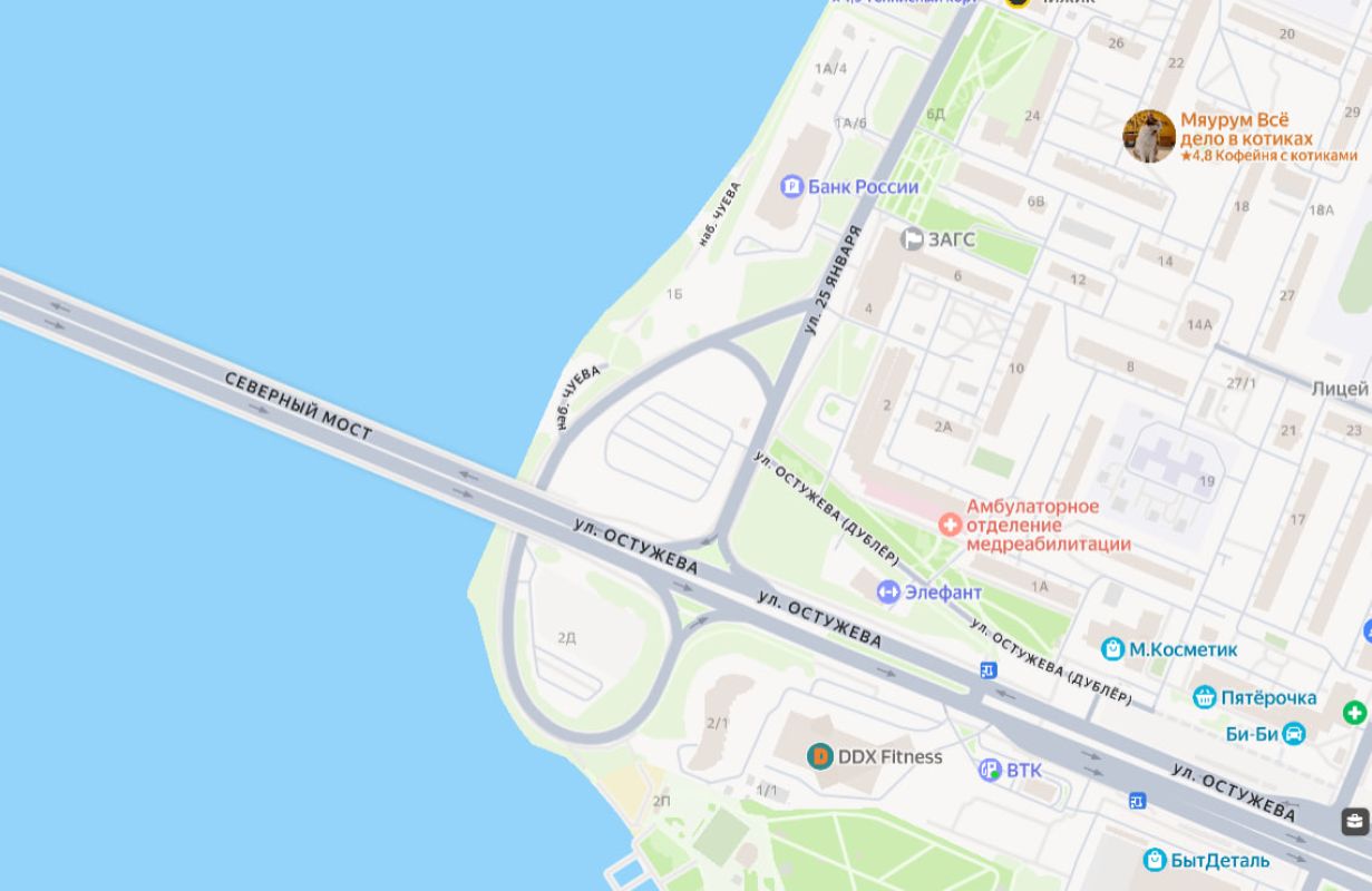 Съезд с&nbsp;Северного моста закроют на&nbsp;две недели