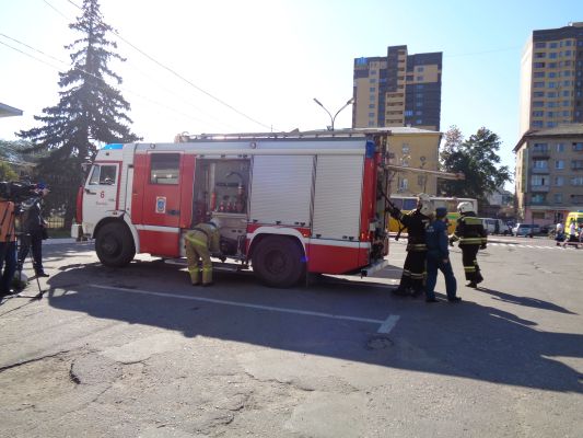 О скоплении пожарных у образовательного центра предупредили воронежцев