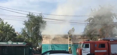 Столб дыма у остановки встревожил воронежцев