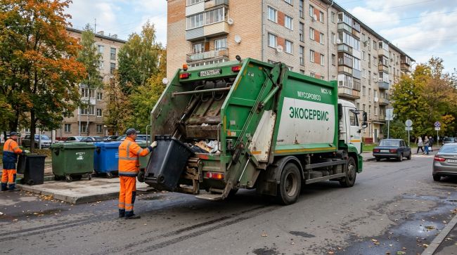Водитель мусоровоза получил серьёзные травмы на работе после падения с высоты в ...