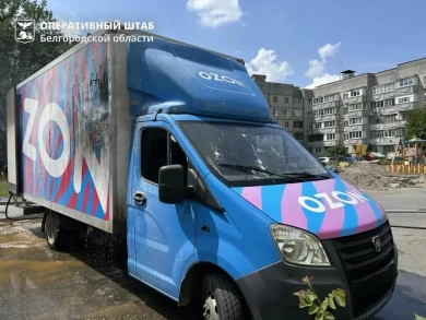 Доставлявший заказы грузовик «Озона» попал под обстрел в Шебекино