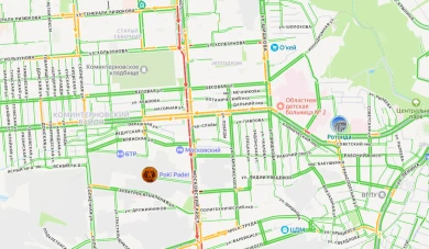 Почти 3-километровая пробка сковала Московский проспект