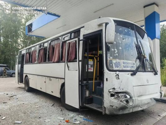 Дрон превратил в решето автобус Белгород – Шебекино: 19 пассажиров в больнице