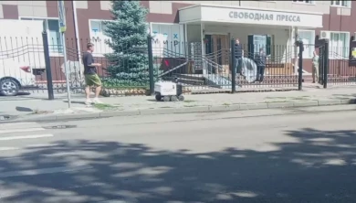 В Воронеже заметили робота на обучении