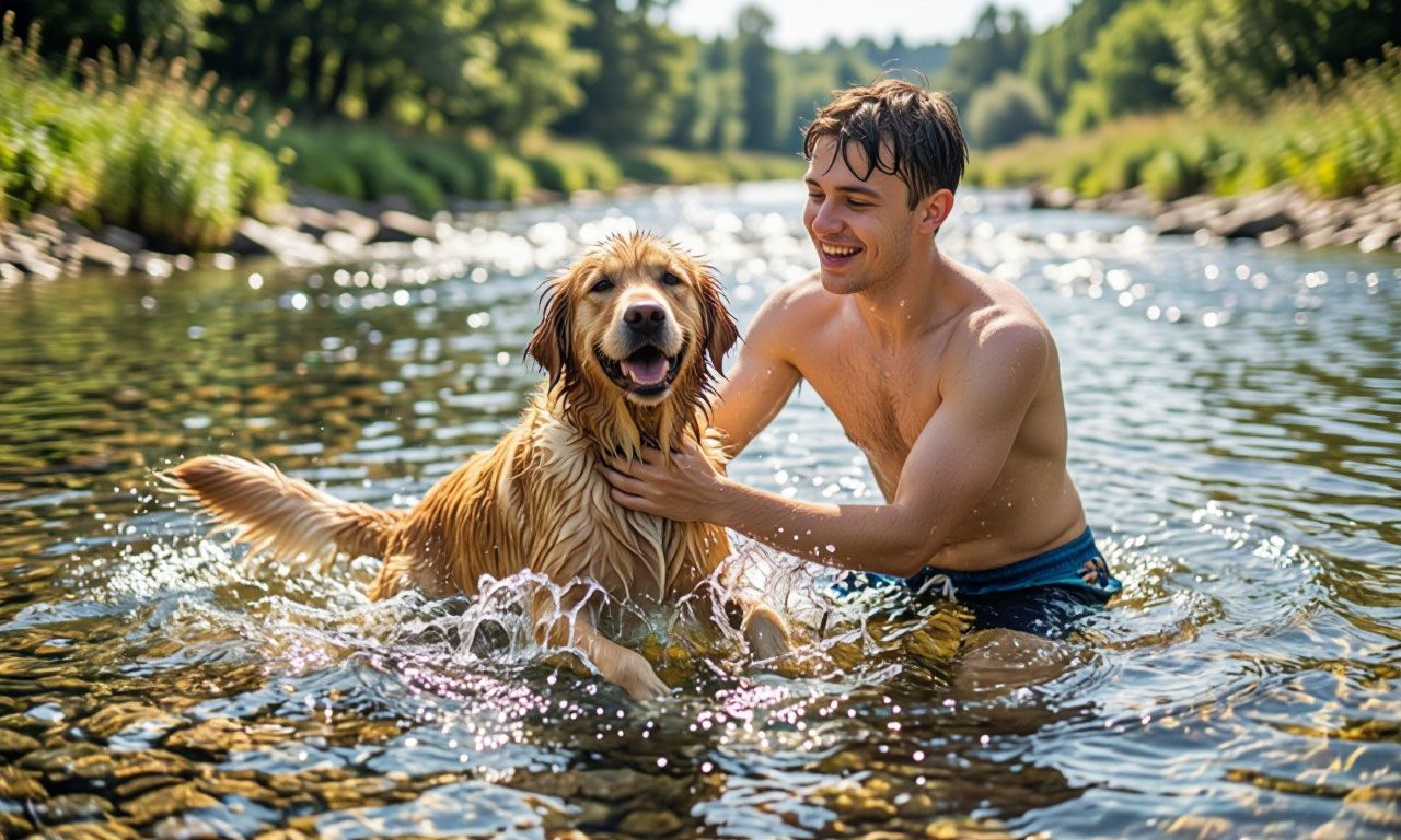 5 опасностей, которые подстерегают собаку у водоёма