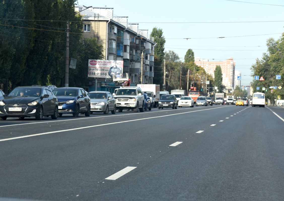 Схему движения поменяли в центре Воронежа