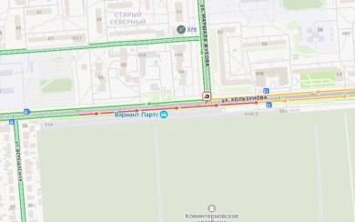 Пробка из-за ДТП на перекрёстке возникла в Воронеже