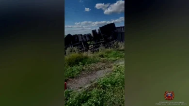 Под Белгородом перевернулся грузовик с песком