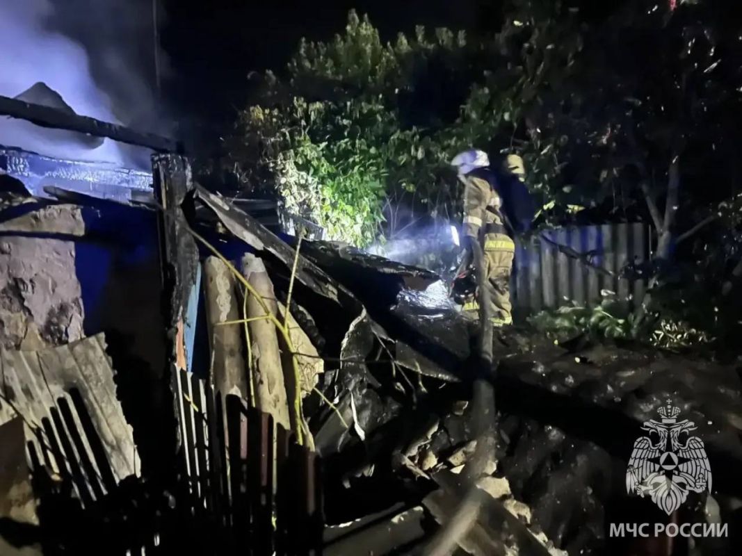 При пожаре в частном доме под Липецком погиб пенсионер