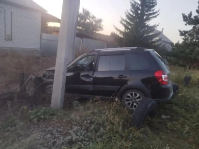 Пьяный водитель врезался в столб в воронежском селе — пострадали два человека