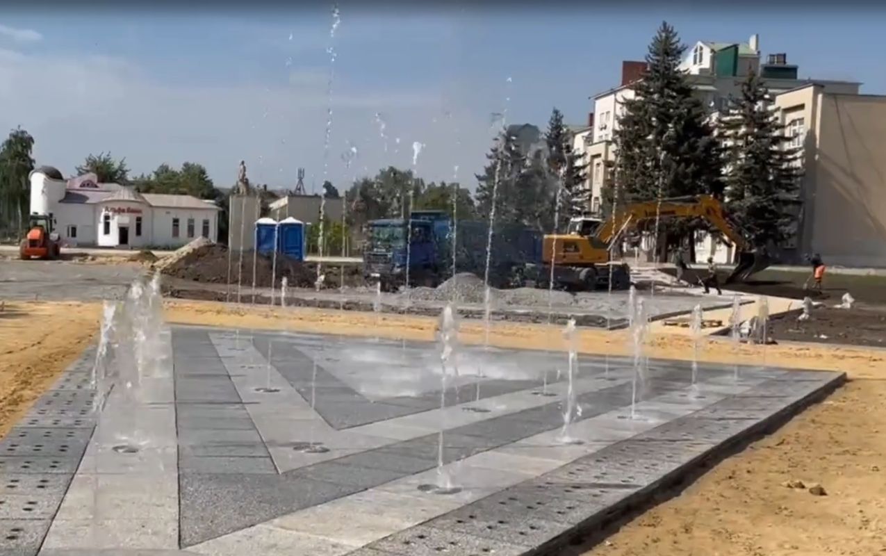Новый фонтан заработал в&nbsp;райцентре под&nbsp;Воронежем