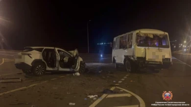 Водитель и три пассажира пострадали в ДТП с автобусом в Белгородской области