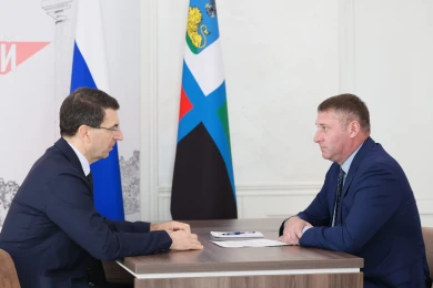 Александр Шуваев и полномочный представитель Президента РФ в ЦФО Игорь Щеголев обсудили безопасность и подготовку региона к зиме