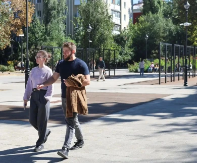 Мэр Воронежа Сергей Петрин проверил ход благоустройства улицы Карла Маркса