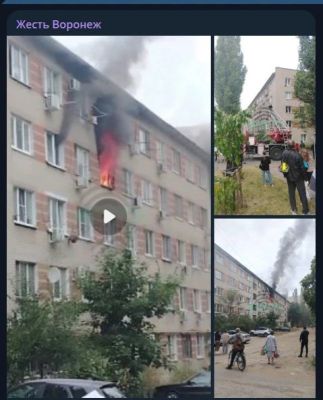 Росгвардейцы спасли воронежскую семью из загоревшегося общежития 