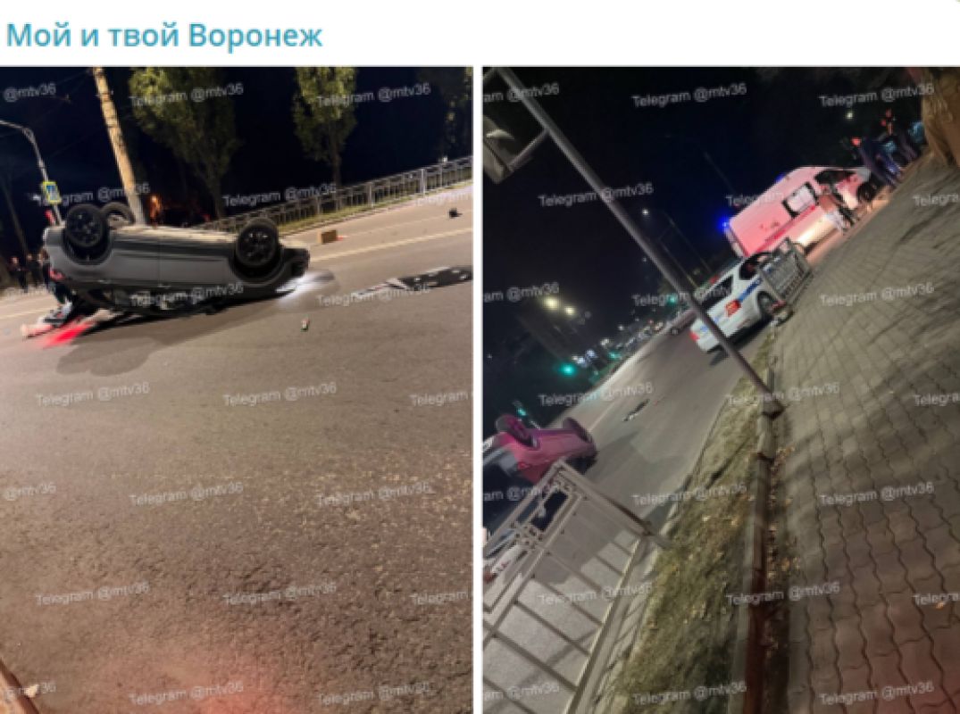 О жёсткой аварии с перевёртышем сообщили воронежцы&nbsp;