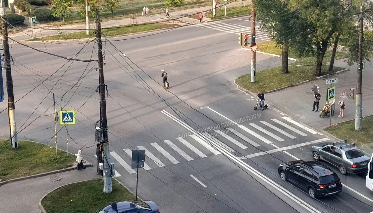 «Чертовщина на&nbsp;дорогах». Выкрутасы водителя моноколеса взбесили воронежца