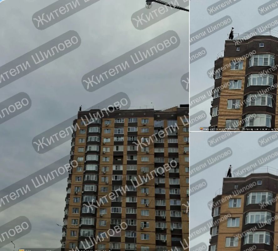 Школьники устроили опасные игры на крыше высотки в Воронеже